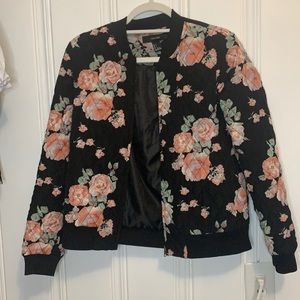 Floral Bomber Jacket